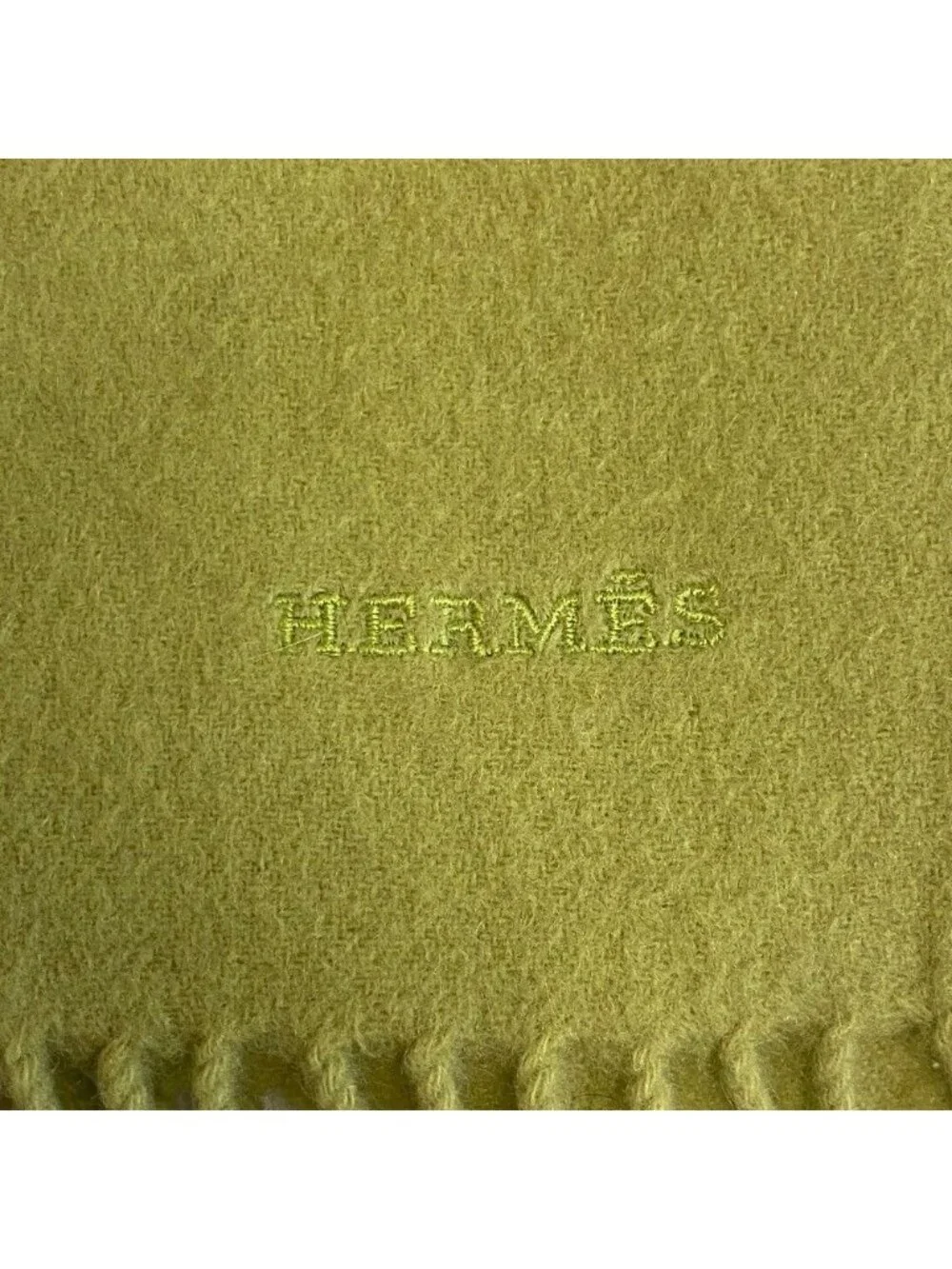 Hermes Cashmere Scarf Green